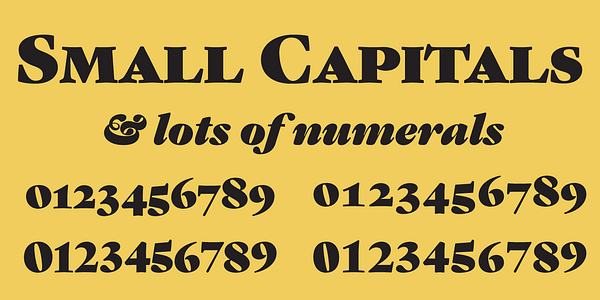 Card displaying Gastromond typeface in various styles