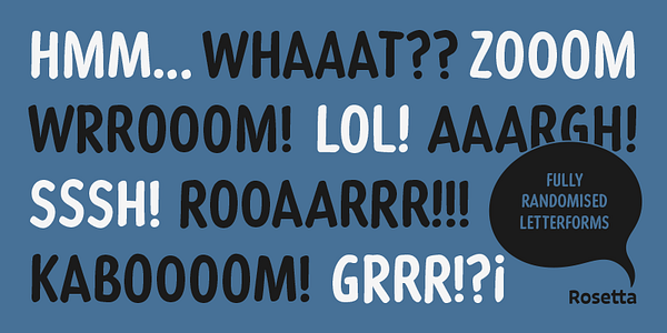 Card displaying Corsair PE typeface in various styles