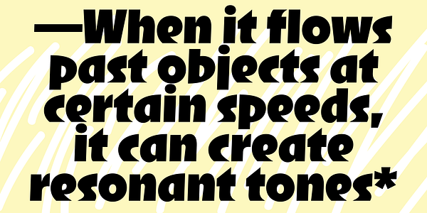 Card displaying RL Fen typeface in various styles