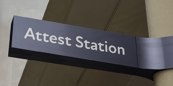 Card displaying New Atten Round  typeface in various styles