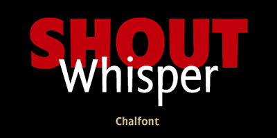 Card displaying Chalfont typeface in various styles