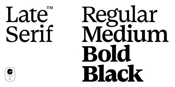 Card displaying Early Sans Variable typeface in various styles