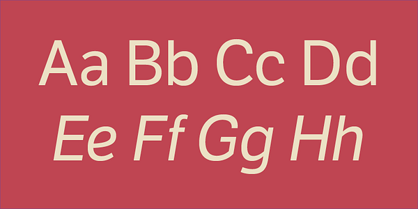 Card displaying LFT Etica typeface in various styles