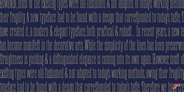 Card displaying Akhen Compressed typeface in various styles