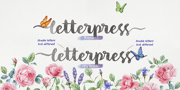 Card displaying Botanica typeface in various styles