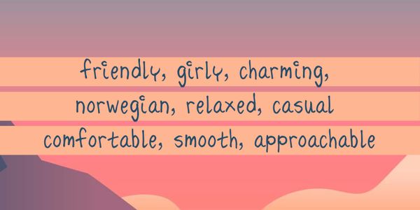 Card displaying Hilde Sharp typeface in various styles