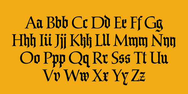 Card displaying P22 Sting typeface in various styles