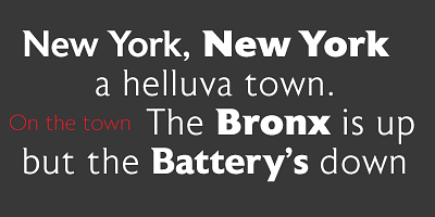 Card displaying Astoria typeface in various styles