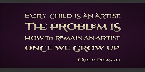 Card displaying Aviano Flare typeface in various styles