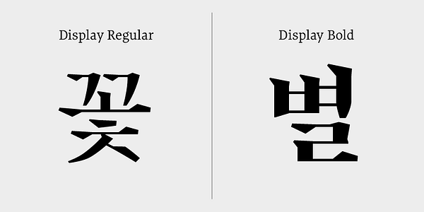 Card displaying Noh Optique Display typeface in various styles