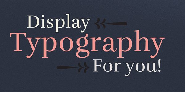 Card displaying Rufina typeface in various styles