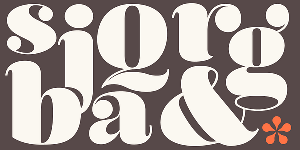 Card displaying Olivia typeface in various styles