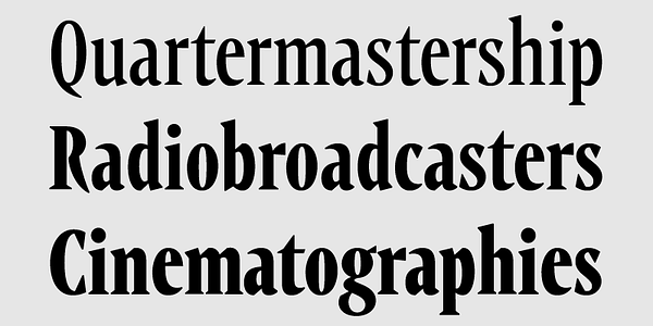 Card displaying PF Expo typeface in various styles