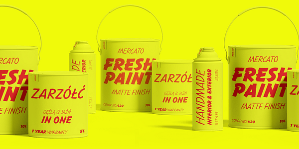 Card displaying Mercato Variable typeface in various styles