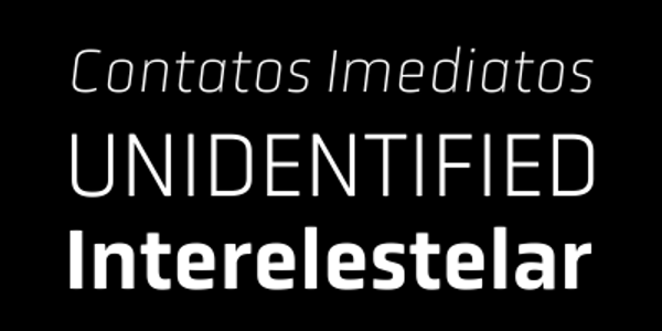 Card displaying Obvia typeface in various styles