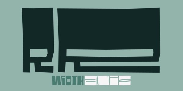 Card displaying Black Pack Variable typeface in various styles