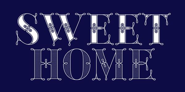 Card displaying Green Fairy typeface in various styles