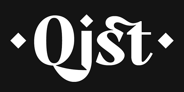 Tarjeta con el tipo de letra TT Nooks Script en varios estilos