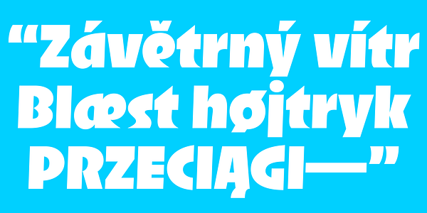 Card displaying RL Fen typeface in various styles