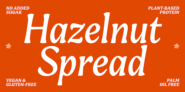 Card displaying Engria typeface in various styles