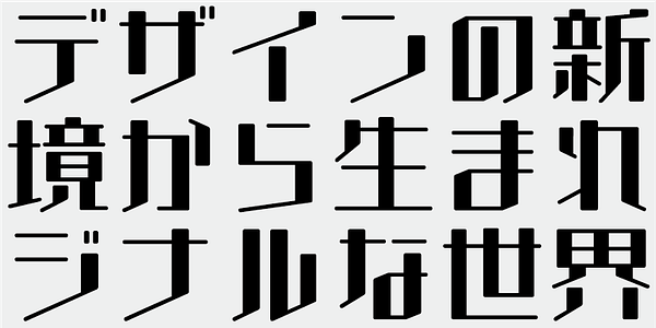 Card displaying AB J Choki typeface in various styles