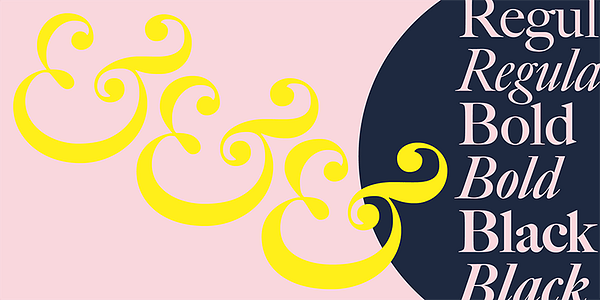 Card displaying Big Caslon typeface in various styles