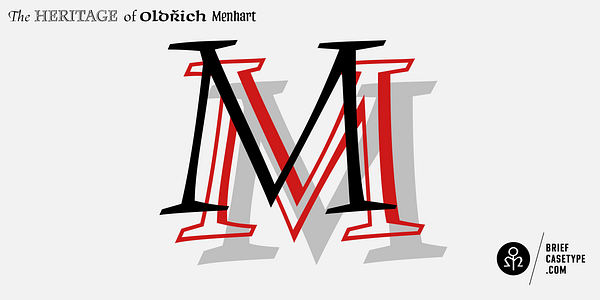 Card displaying BC Monument typeface in various styles