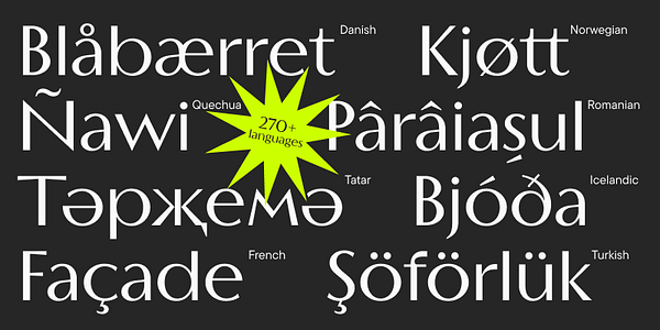Card displaying TT Ricordi Allegria typeface in various styles