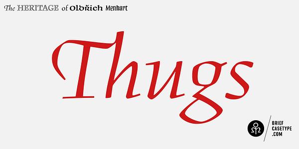 Card displaying BC Figural typeface in various styles