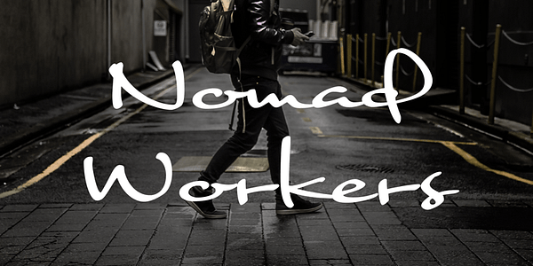 Card displaying Nothing typeface in various styles