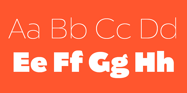 Card displaying Catalpa typeface in various styles