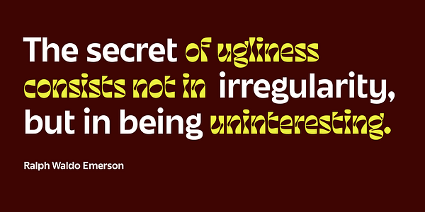 Card displaying June Expt Variable typeface in various styles