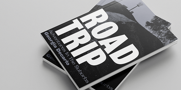 Card displaying Grange typeface in various styles