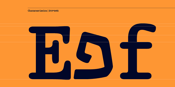 Card displaying Henri typeface in various styles