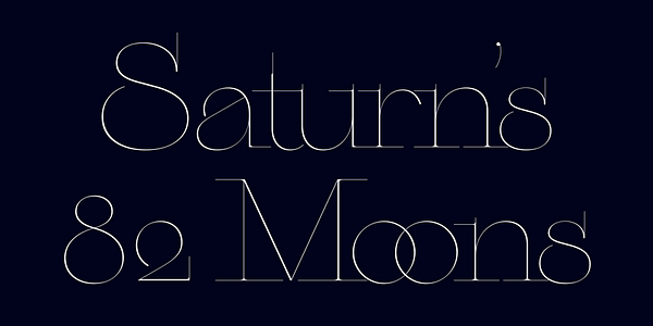 Card displaying Neumond typeface in various styles