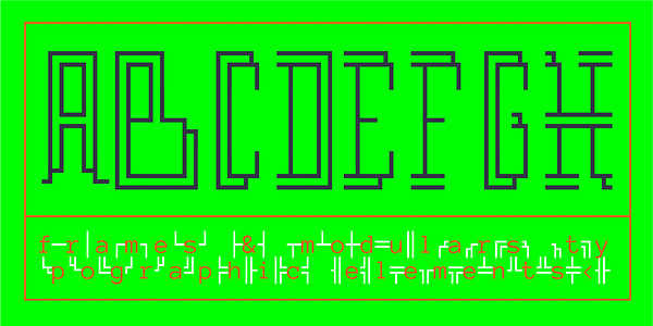 Card displaying Anonymous typeface in various styles