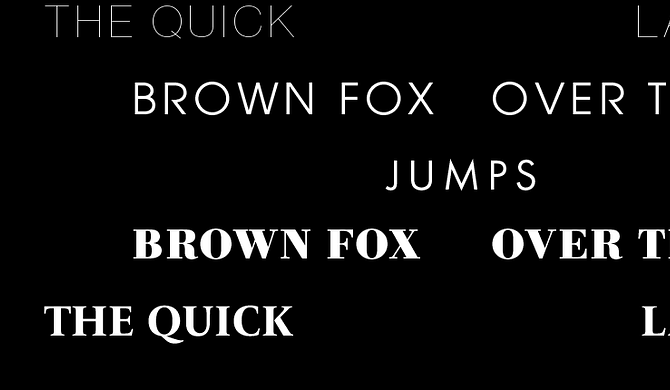 Font selections from Natasha Jen