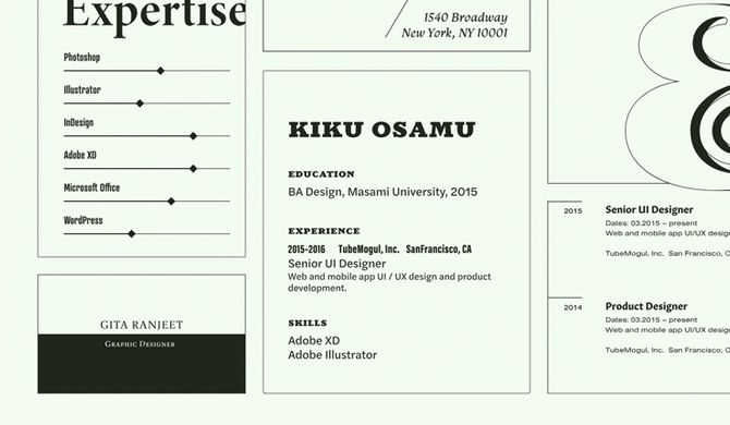 Fonts for a clean, professional look.