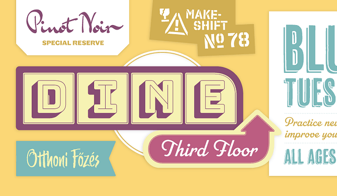 Eye-catching fonts for Illustrator