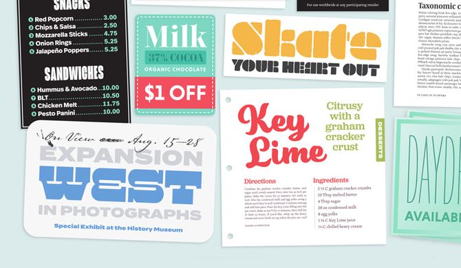 Fonts that are great for print design