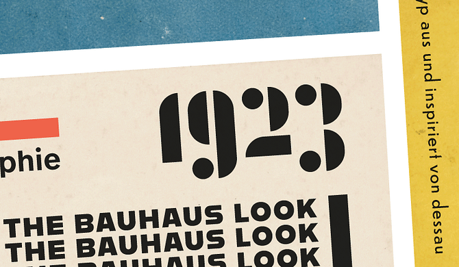 Modernist fonts that will give you that Bauhaus look