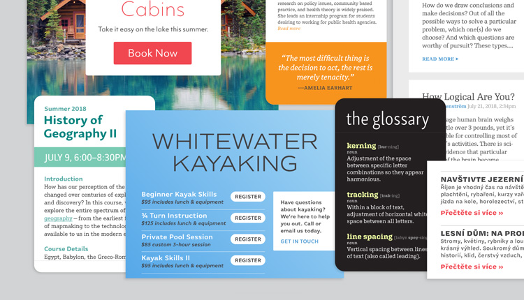 Fonts for on-screen readability and responsive web design