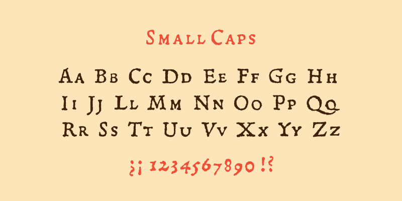 Card displaying MVB Gryphius typeface in various styles