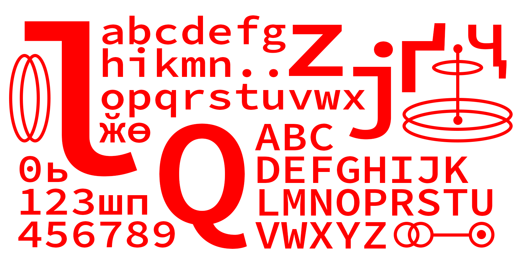 Card displaying Source Code typeface in various styles