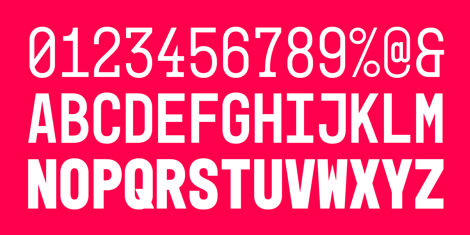 Card displaying Mono45 Headline typeface in various styles