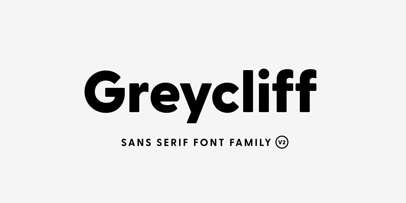 Card displaying Greycliff CF typeface in various styles