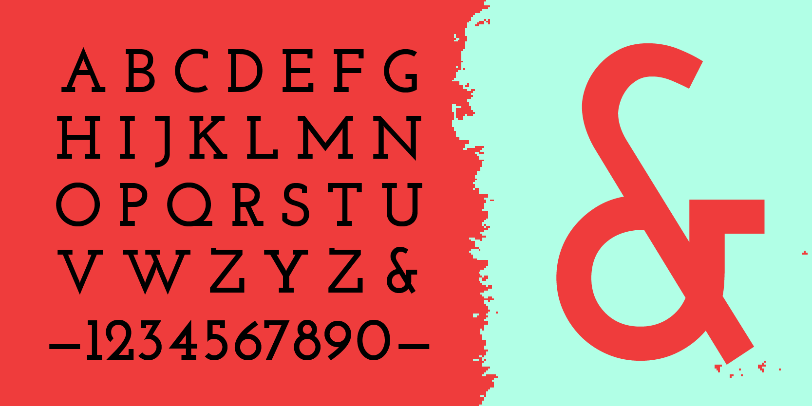 Card displaying Josefin Slab typeface in various styles