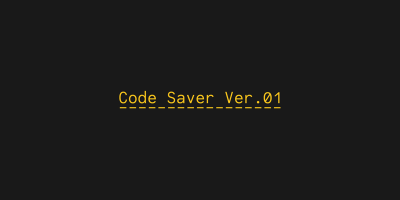 Card displaying Code Saver typeface in various styles