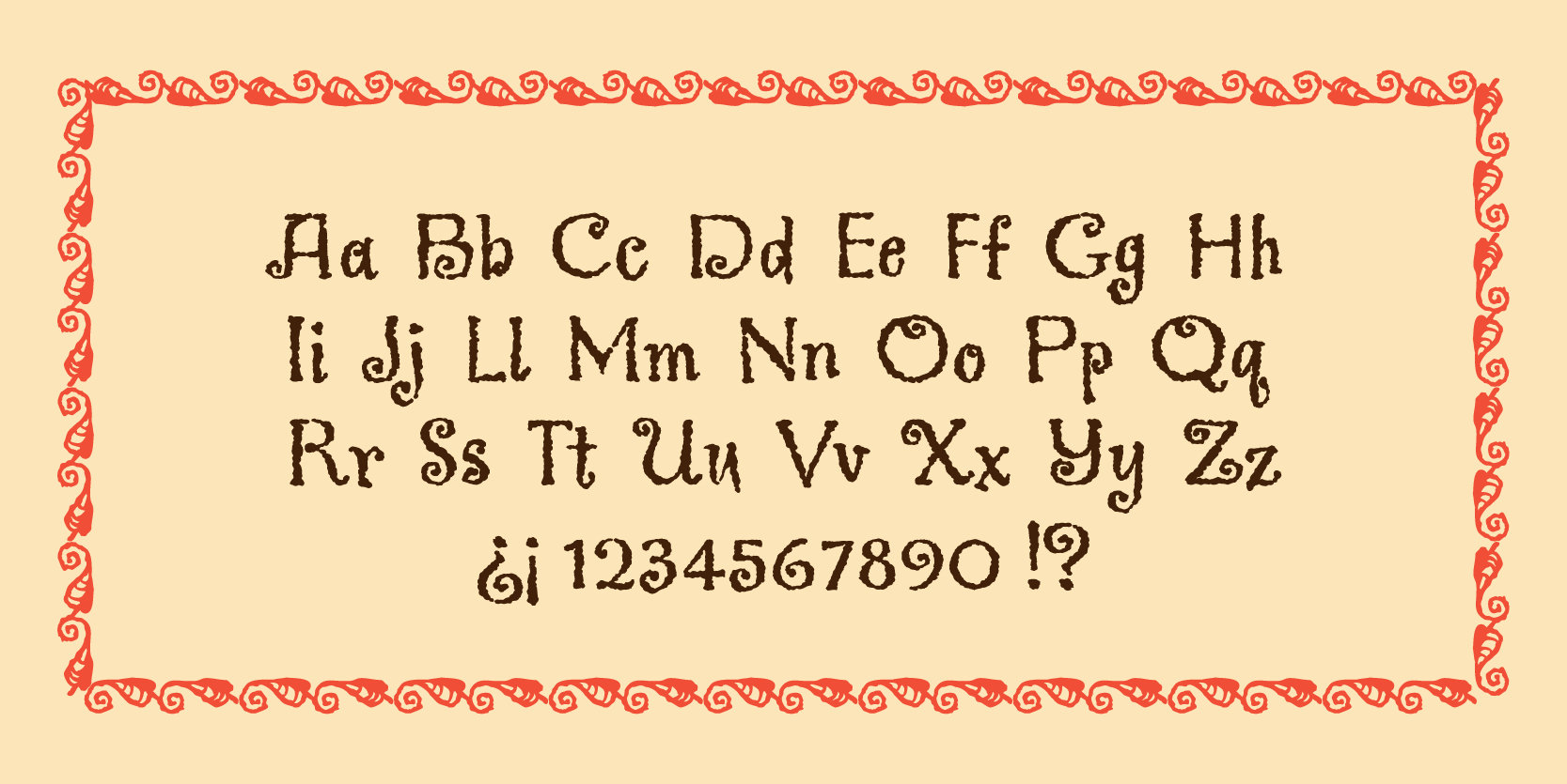Card displaying MVB Greymantle typeface in various styles
