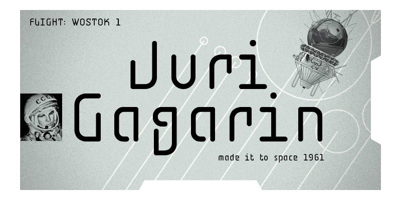 Card displaying BD Jupiter typeface in various styles